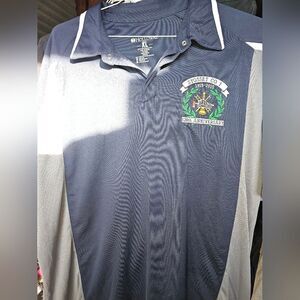 Polo shirt men blue size XL syosset co 1 026